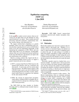 Egalitarian computing