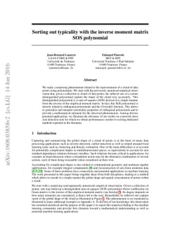 Sorting out typicality with the inverse moment matrix SOS polynomial