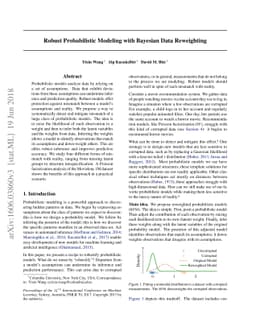 Robust Probabilistic Modeling with Bayesian Data Reweighting