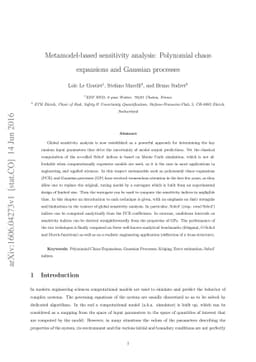 Metamodel-based sensitivity analysis: Polynomial chaos expansions and
  Gaussian processes