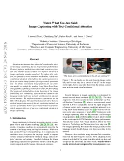 Watch What You Just Said: Image Captioning with Text-Conditional
  Attention