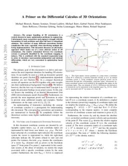 A Primer on the Differential Calculus of 3D Orientations
