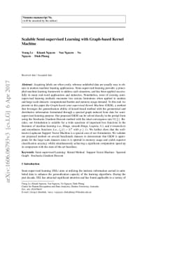 Scalable Semi-supervised Learning with Graph-based Kernel Machine