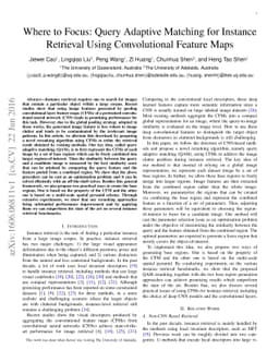 Where to Focus: Query Adaptive Matching for Instance Retrieval Using
  Convolutional Feature Maps