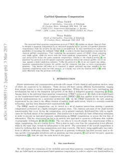 Garbled Quantum Computation