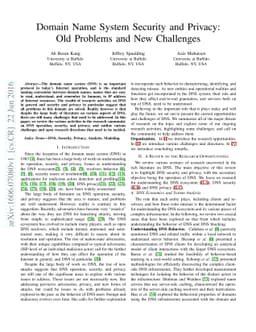 Domain Name System Security and Privacy: Old Problems and New Challenges