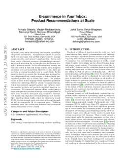 E-commerce in Your Inbox: Product Recommendations at Scale