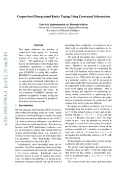 Corpus-level Fine-grained Entity Typing Using Contextual Information