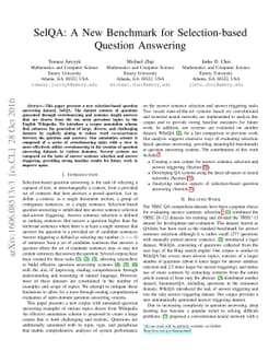 SelQA: A New Benchmark for Selection-based Question Answering
