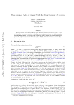 Convergence Rate of Frank-Wolfe for Non-Convex Objectives