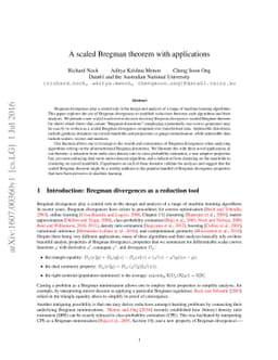 A scaled Bregman theorem with applications