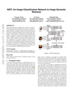NIST: An Image Classification Network to Image Semantic Retrieval