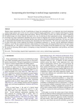 Incorporating prior knowledge in medical image segmentation: a survey