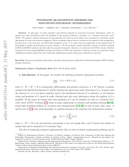 Stochastic Quasi-Newton Methods for Nonconvex Stochastic Optimization