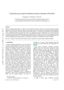 Cryptanalyzing an Image-Scrambling Encryption Algorithm of Pixel Bits