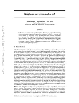 Graphons, mergeons, and so on!