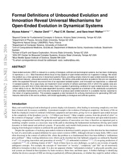 Formal Definitions of Unbounded Evolution and Innovation Reveal
  Universal Mechanisms for Open-Ended Evolution in Dynamical Systems