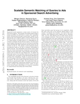 Scalable Semantic Matching of Queries to Ads in Sponsored Search
  Advertising