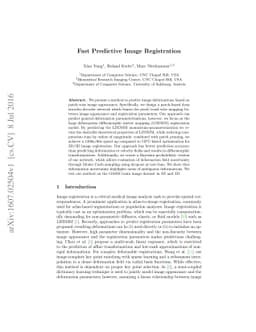 Fast Predictive Image Registration