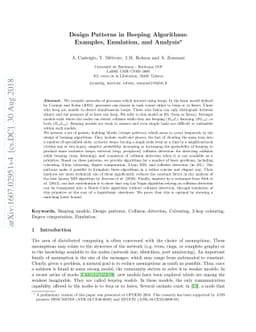 Design Patterns in Beeping Algorithms: Examples, Emulation, and Analysis