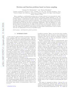 Decision and function problems based on boson sampling
