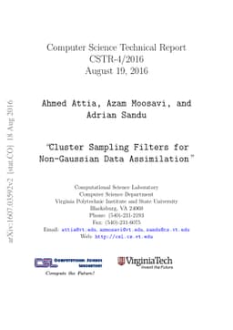 Cluster Sampling Filters for Non-Gaussian Data Assimilation