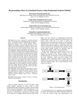 Re-presenting a Story by Emotional Factors using Sentimental Analysis
  Method