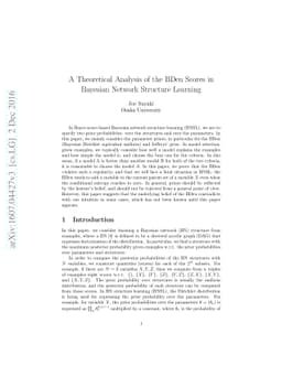 A Theoretical Analysis of the BDeu Scores in Bayesian Network Structure
  Learning