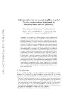 Collision detection or nearest-neighbor search? On the computational
  bottleneck in sampling-based motion planning