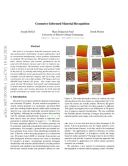 Geometry-Informed Material Recognition