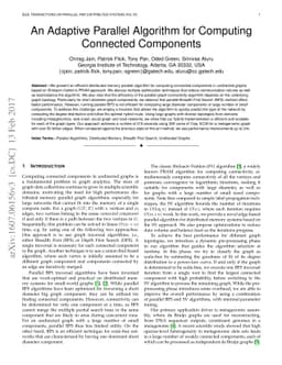 An Adaptive Parallel Algorithm for Computing Connected Components