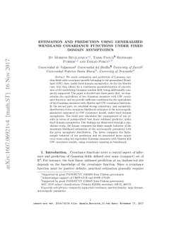 Estimation and Prediction using generalized Wendland Covariance
  Functions under fixed domain asymptotics