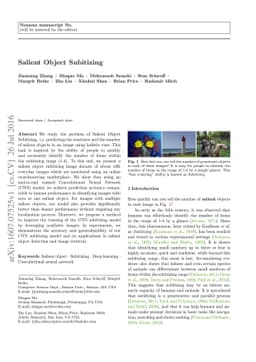 Salient Object Subitizing