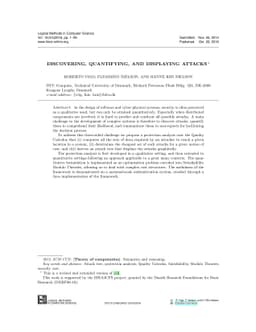 Discovering, quantifying, and displaying attacks