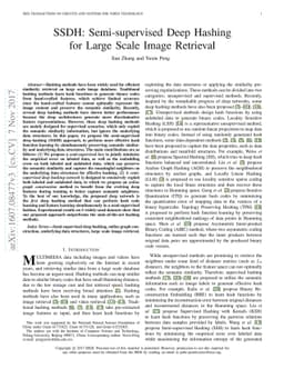 SSDH: Semi-supervised Deep Hashing for Large Scale Image Retrieval