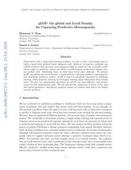 gLOP: the global and Local Penalty for Capturing Predictive
  Heterogeneity