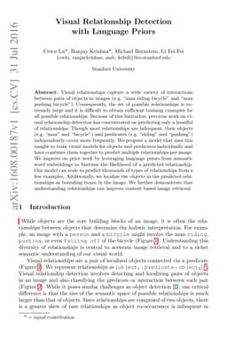 Visual Relationship Detection with Language Priors