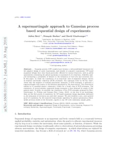 A supermartingale approach to Gaussian process based sequential design
  of experiments