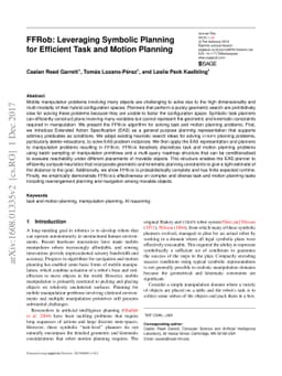 FFRob: Leveraging Symbolic Planning for Efficient Task and Motion
  Planning