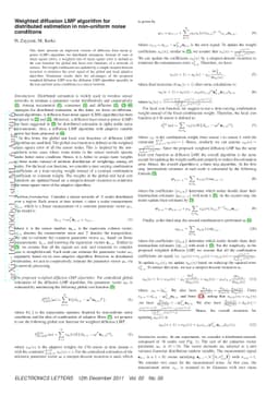 Weighted diffusion LMP algorithm for distributed estimation in
  non-uniform noise conditions