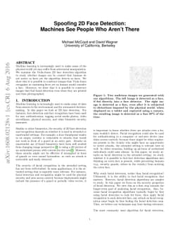 Spoofing 2D Face Detection: Machines See People Who Aren't There