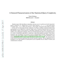 A General Characterization of the Statistical Query Complexity