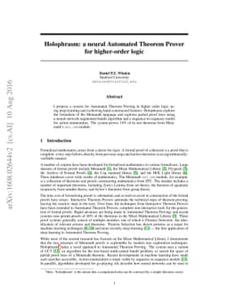 Holophrasm: a neural Automated Theorem Prover for higher-order logic