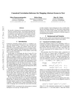 Canonical Correlation Inference for Mapping Abstract Scenes to Text