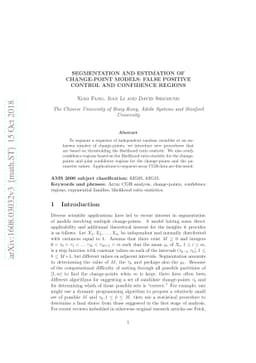 Segmentation and Estimation of Change-point Models: False Positive
  Control and Confidence Regions