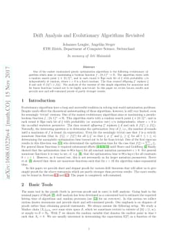 Drift Analysis and Evolutionary Algorithms Revisited