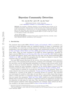 Bayesian Community Detection