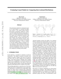 Evaluating Causal Models by Comparing Interventional Distributions