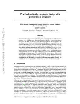 Practical optimal experiment design with probabilistic programs