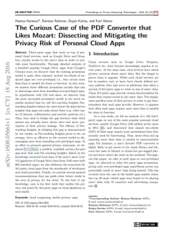 The Curious Case of the PDF Converter that Likes Mozart: Dissecting and
  Mitigating the Privacy Risk of Personal Cloud Apps